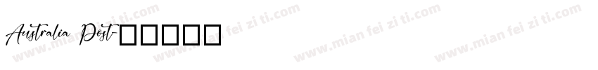 Australia Post字体转换